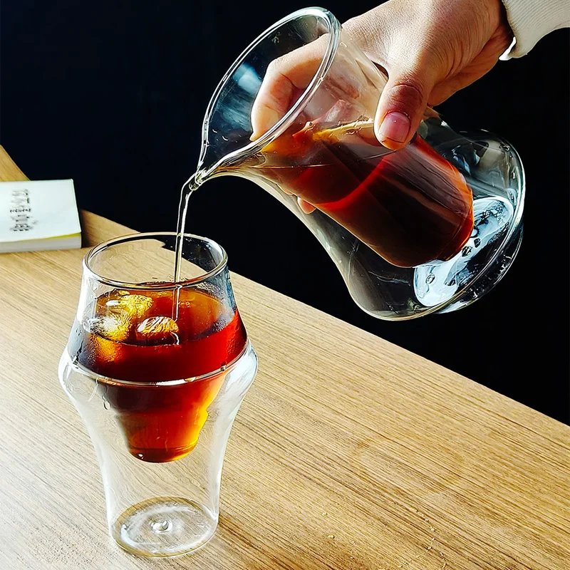 Coffee And Tea Bar - Dubbelwandige glazen espresso-koffiemok Transparant hoog borosilicaatglas