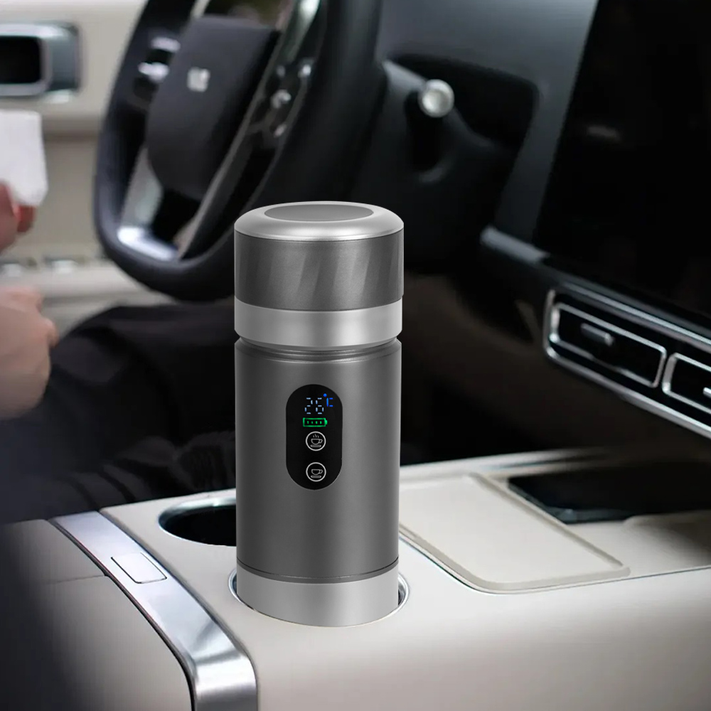 Coffee & Tea Ken'S House - Draagbare zelfverwarmende espresso koffiemachine met LED-scherm,