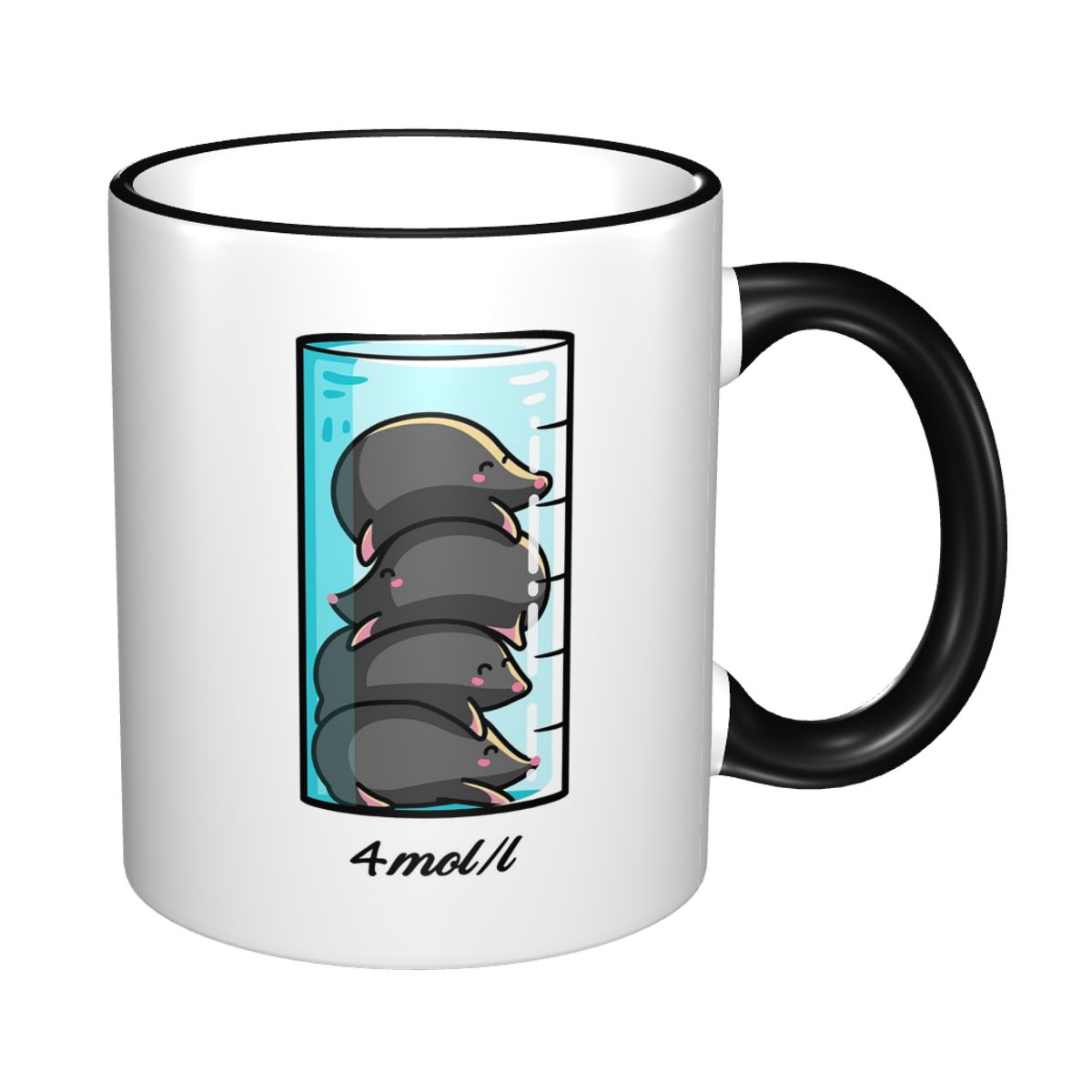 Coffee Tea Joke - 4 molletjes per liter chemie wetenschap