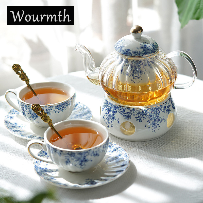 Coffee Tea English - Afternoon Tea-set in Engelse stijl, bloementheepot,