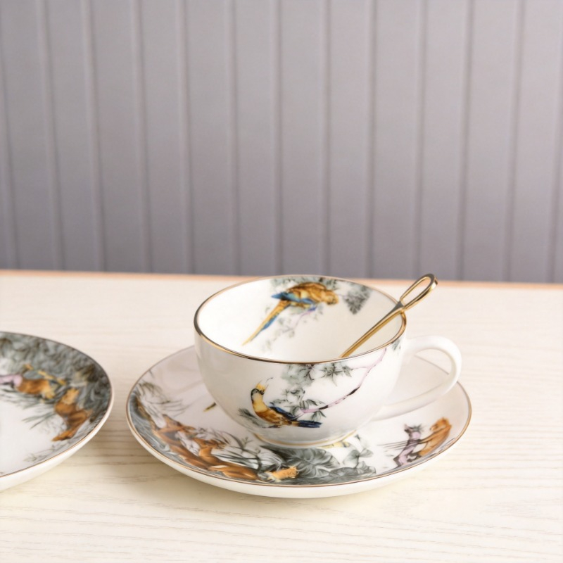 Coffee Tea Love - Retro Brits porseleinen jungle bloemen en