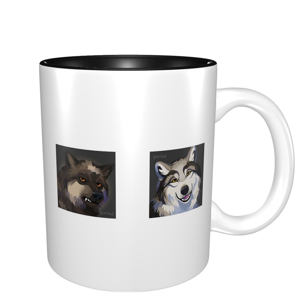 Morning Tea Coffee - WolfQuest Morning Face Mok Grappige keramische