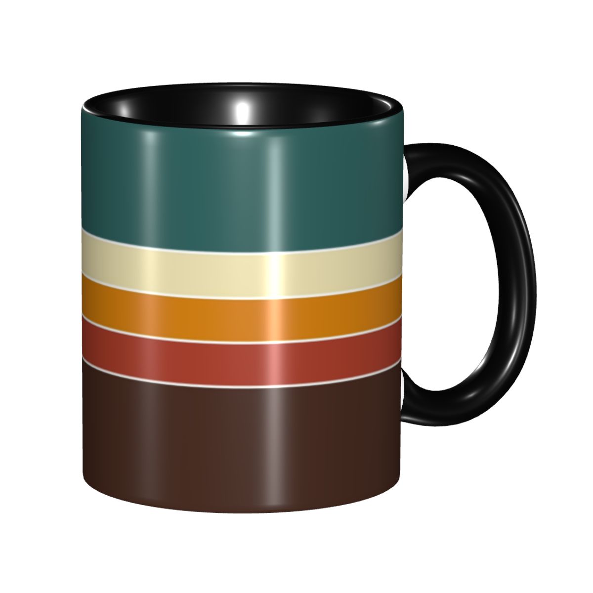 Coffee Tea Icon - Iconische 70s Nordic Vintage Retro Strepen