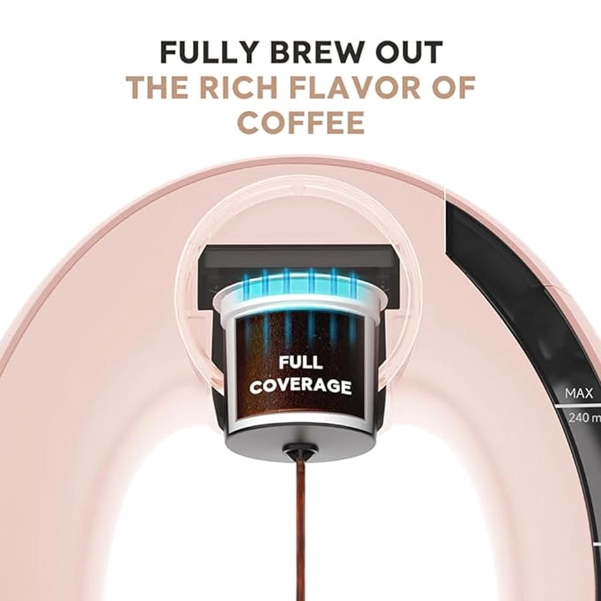 Coffee Tea Uk - A25U 2-in-1 Koffiemachine Persoonlijke Eénkop Koffiezetapparaat/Theezetapparaat