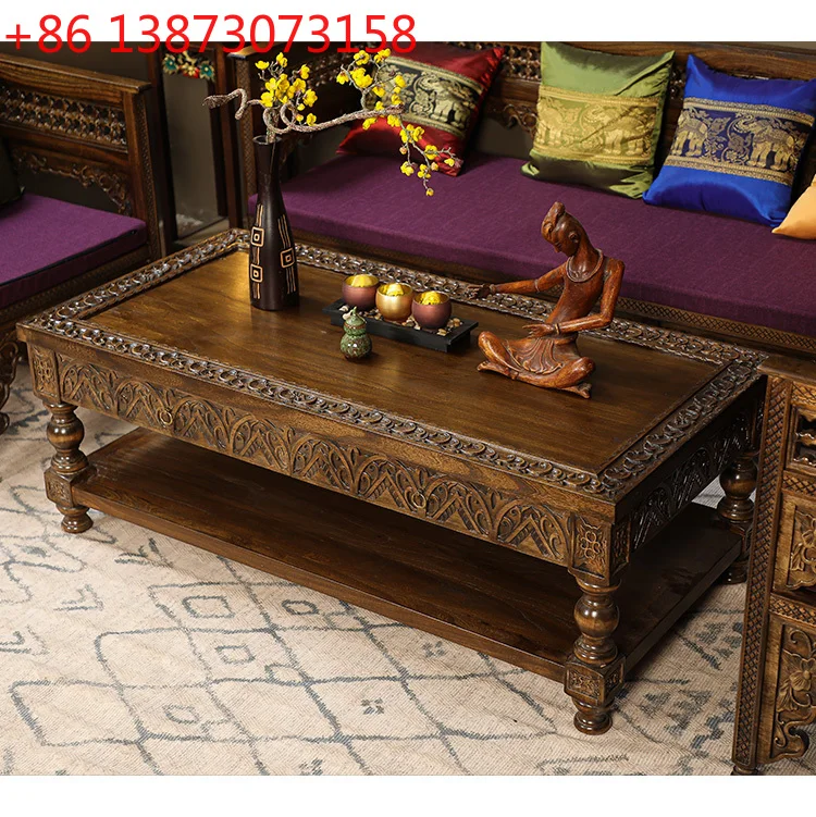 Coffee Tea Thai - Zuid-Oost-Aziatische stijl massief houten salontafel Thaise