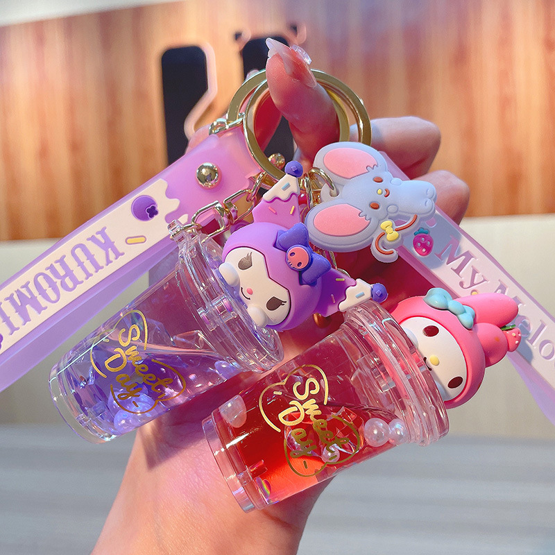 Coffee And Tea Bar - Sanrio Kuromi Melody Quicksand sleutelhanger schattige