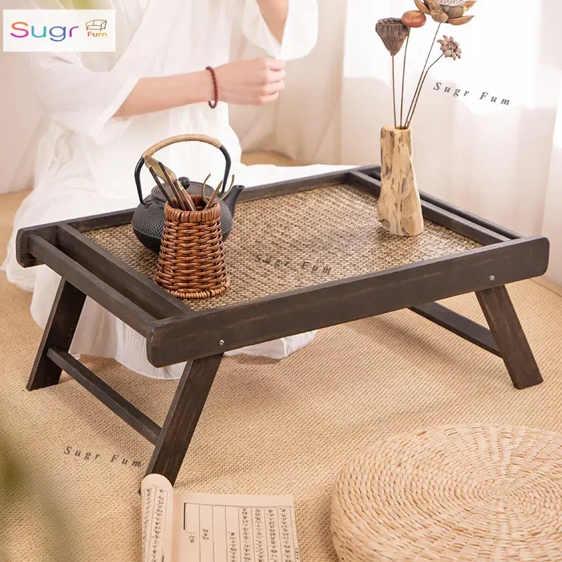 Coffee Tea Thai - Thaise massief houten erkertafel Japanse tatami