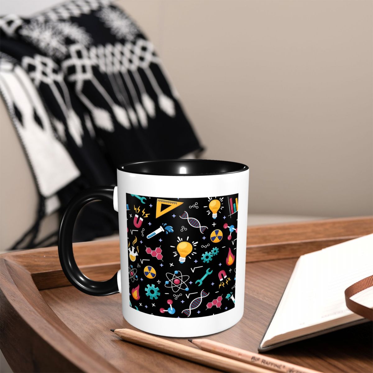 Coffee Tea Icon - STEM Icons Patroon Wetenschap Techniek Mok