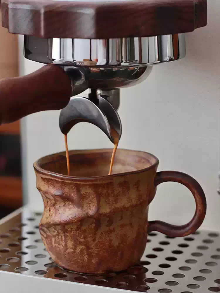 Morning Tea Coffee - Vintage handgemaakte onregelmatige keramische mok 200ML