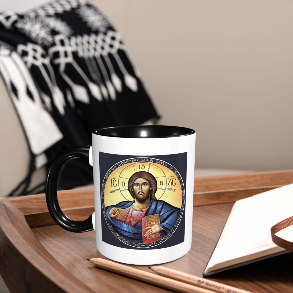Coffee Tea Icon - Christus Pantocrator Orthodoxe Icoon Mok Grappige