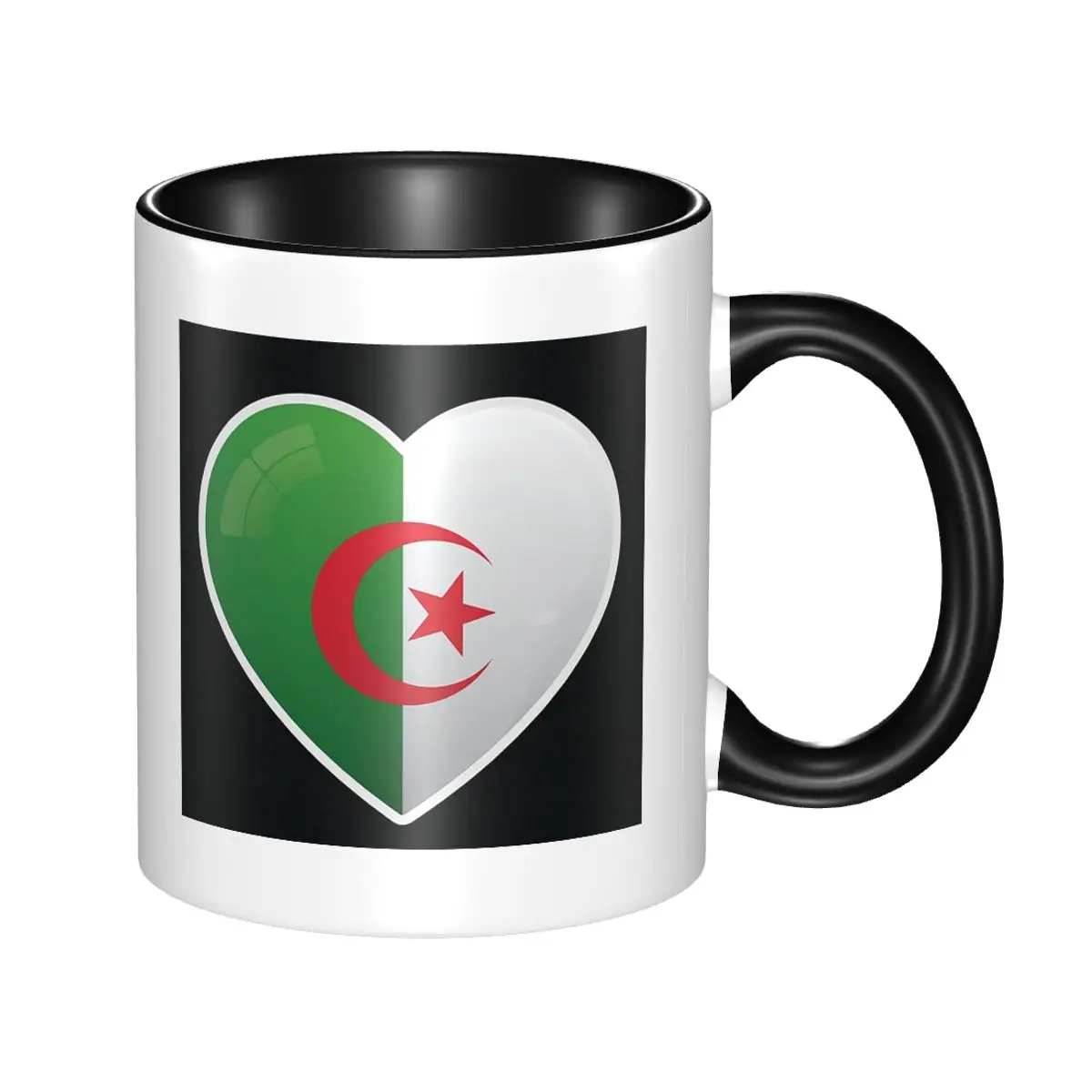 Coffee Tea Icon - Algerije Algerijnse vlag Liefde Icoon Mok