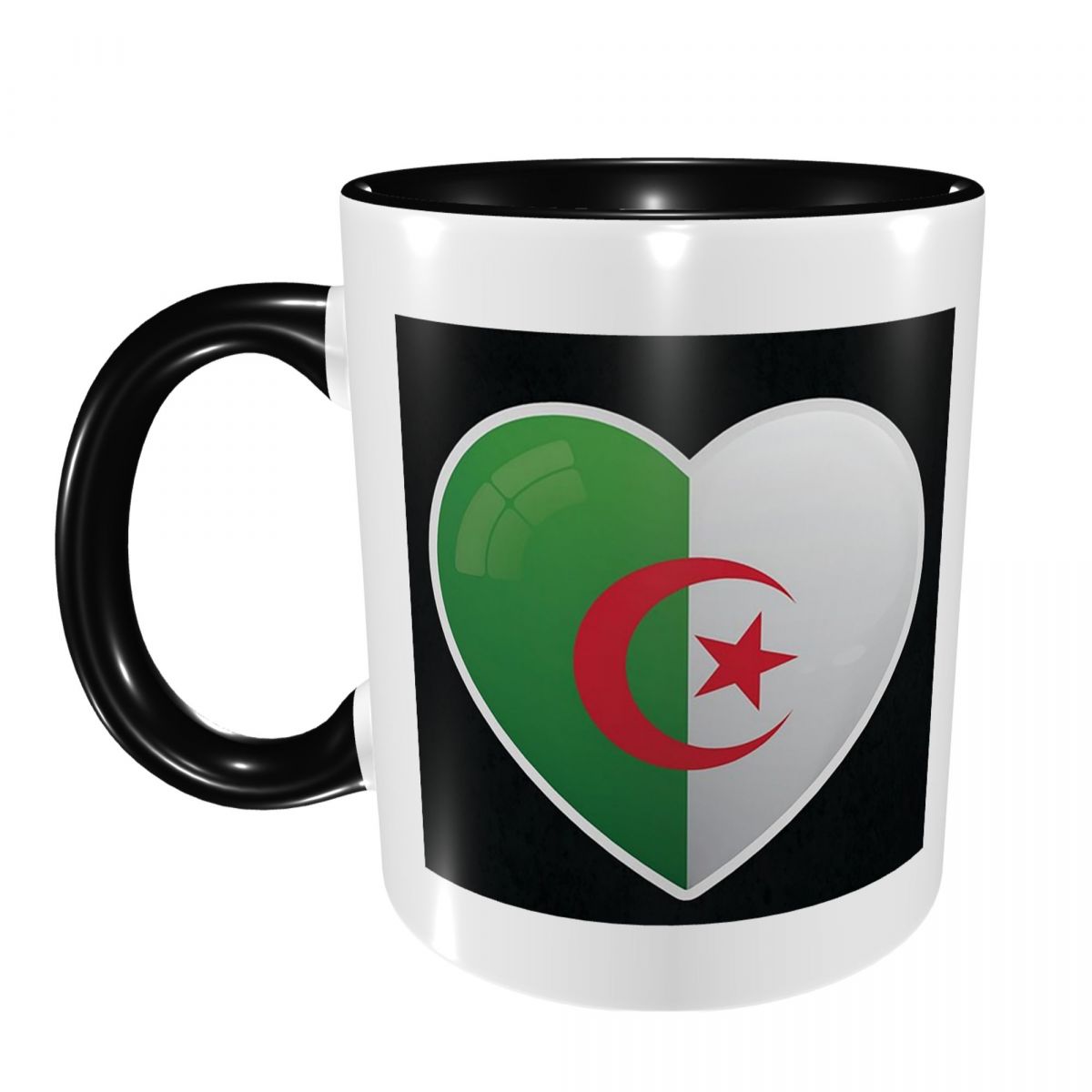 Coffee Tea Icon - Algerije Algerijnse vlag Liefde Icoon Mok