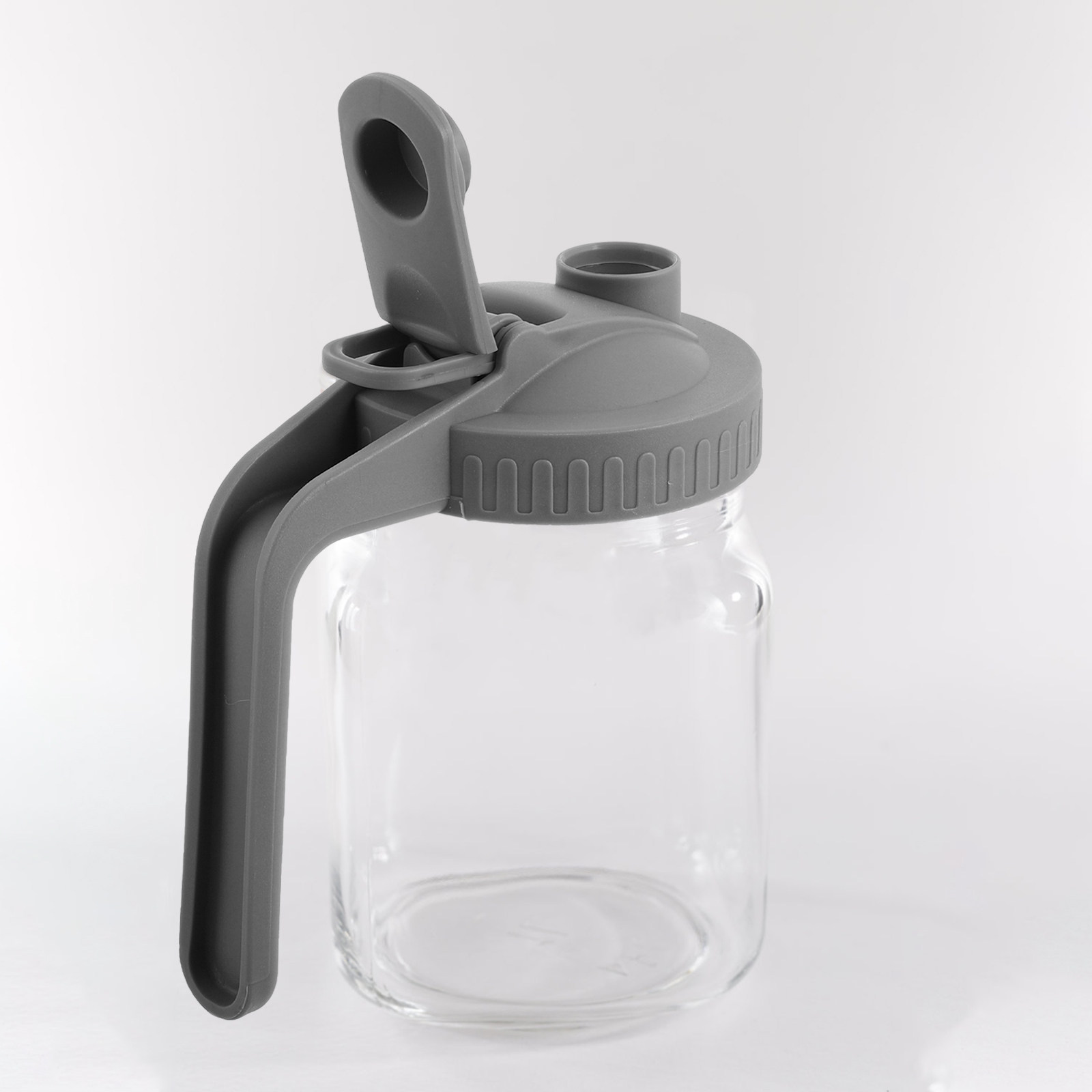 Coffee Tea Replacement - Mason Jar Deksel met Hendel, Brede