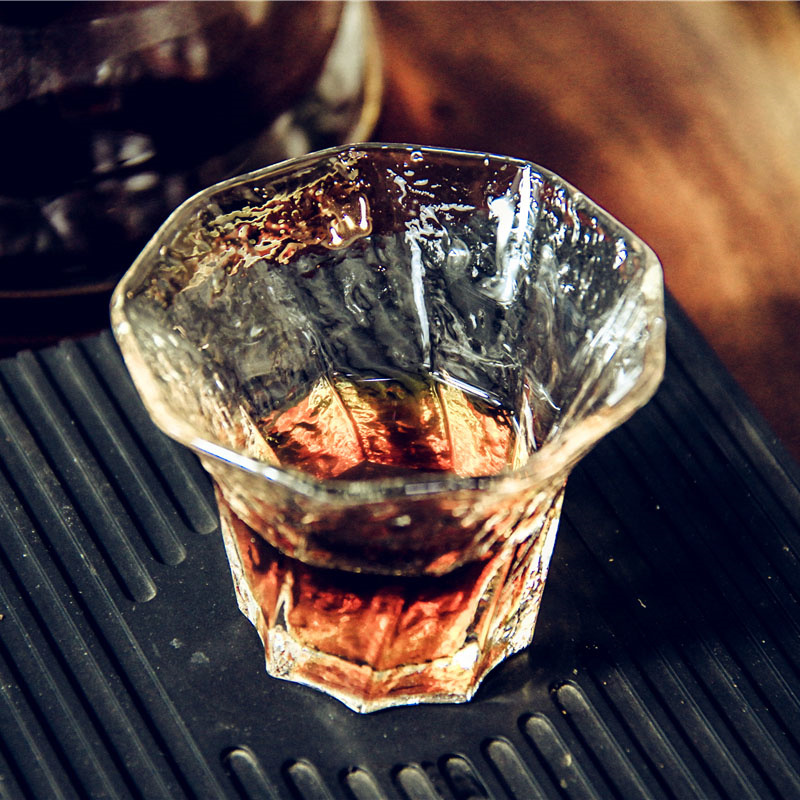 Coffee And Tea Bar - Kleine Capaciteit 60ml Glazen Beker Achthoekige