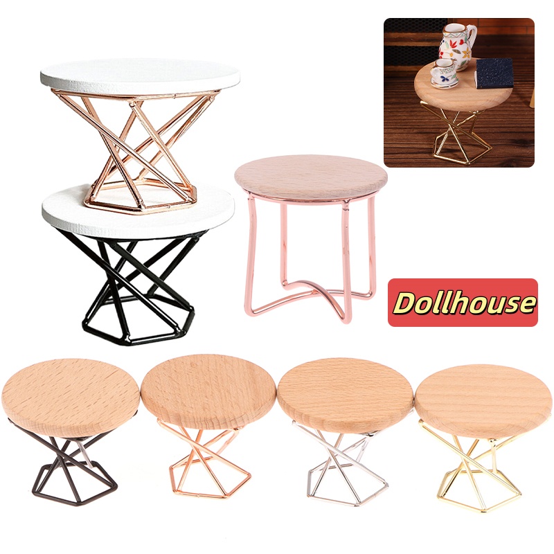 Coffee Tea & Company - 1/12 Poppenhuis Simulatie Salontafel Ronde Theetafel