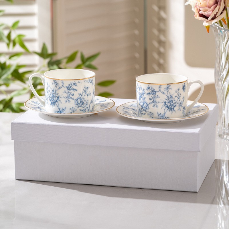Coffee Tea Love - Nieuwe Europese Bone China Koffiekop en