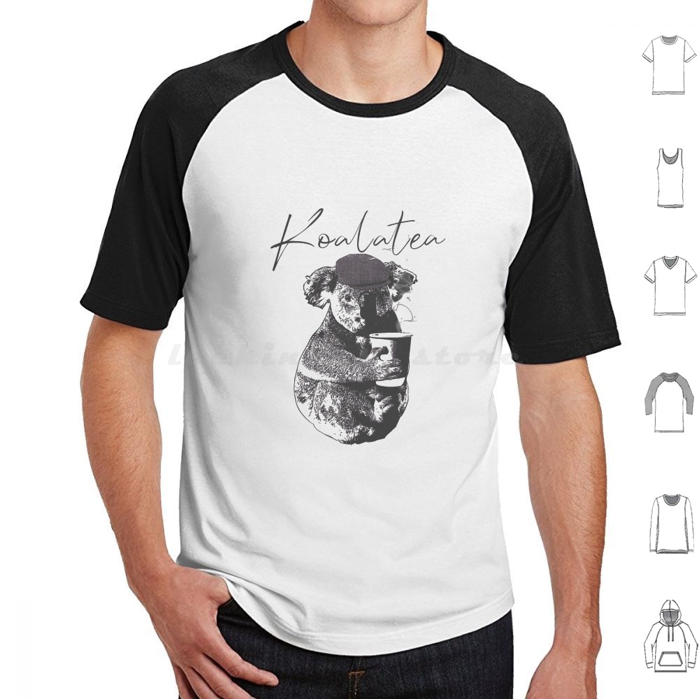 Coffee Tea Joke - Koalatea T-shirt Mannen Vrouwen Kinderen 6xl