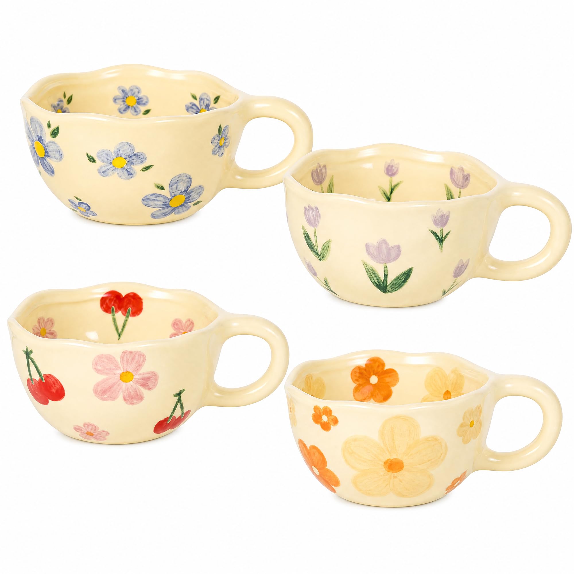4-pack schattige, handgeschild - Coffee Tea Love recensie en prijs