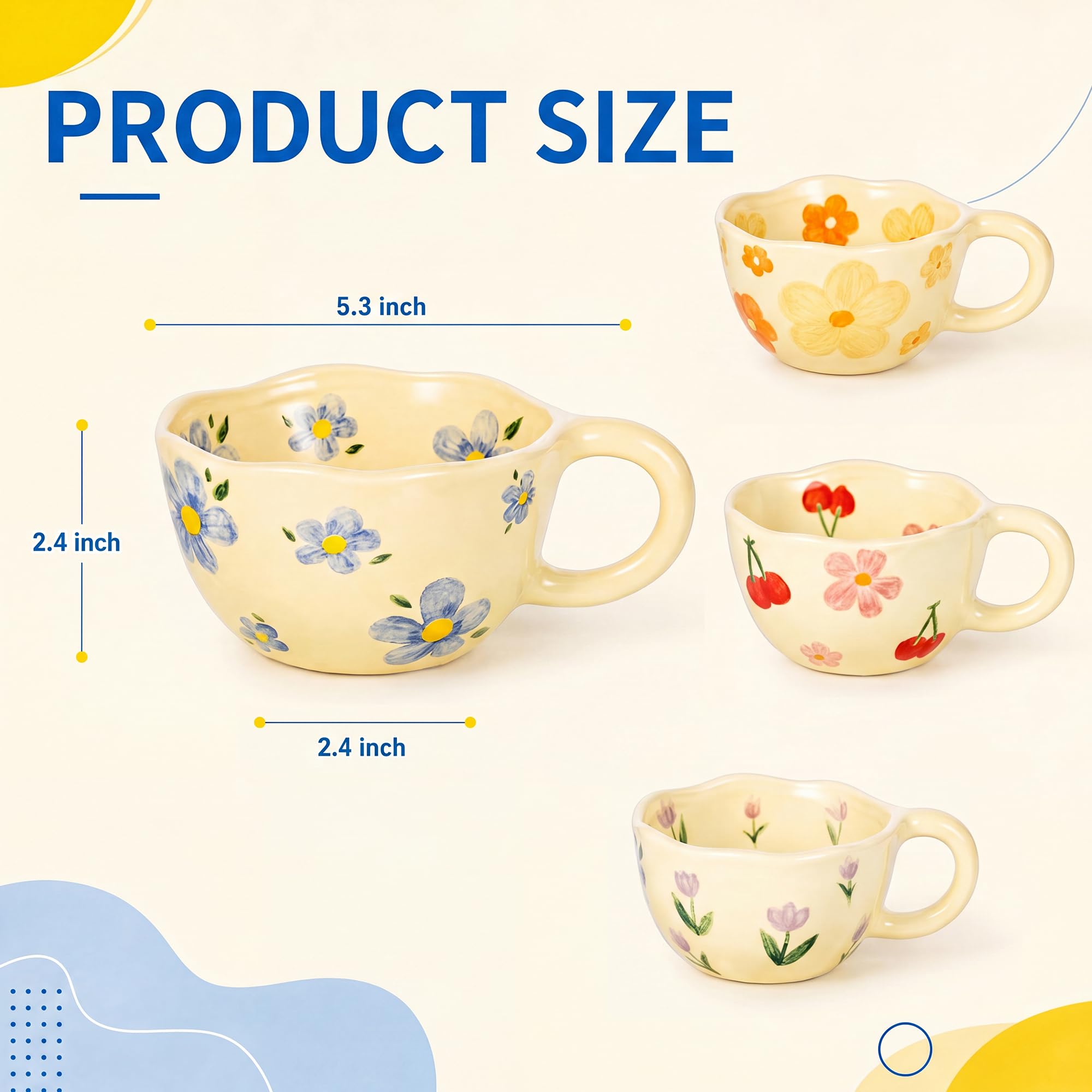 4-pack schattige, handgeschild - Coffee Tea Love recensie en prijs