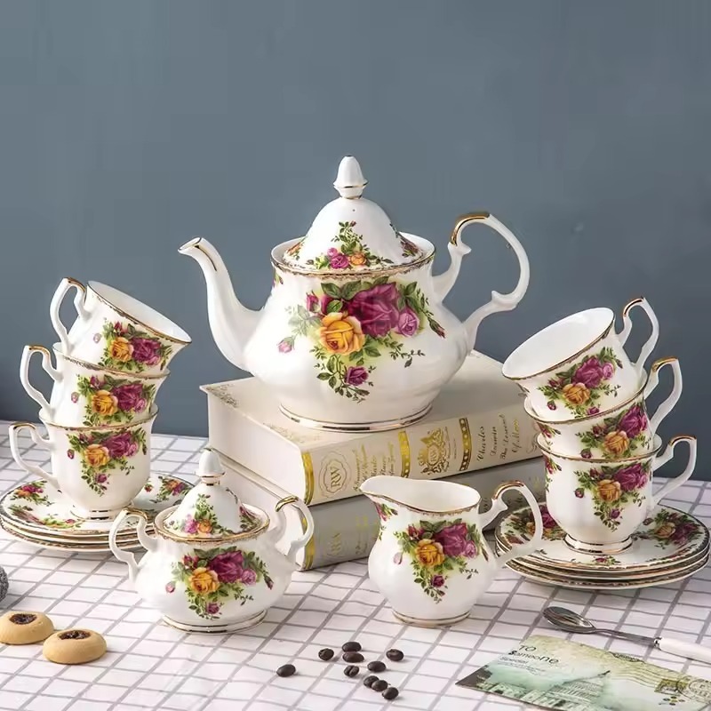 Europees porseleinen koffieser - Coffee Tea English recensie en prijs