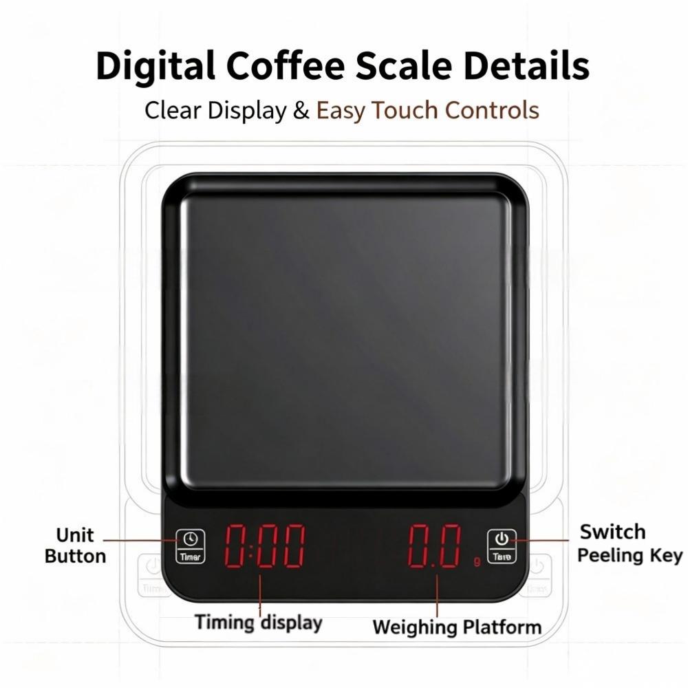 3kg/0.1g Hoge Precisie Digital - Coffee & Tea Ken'S House recensie en prijs