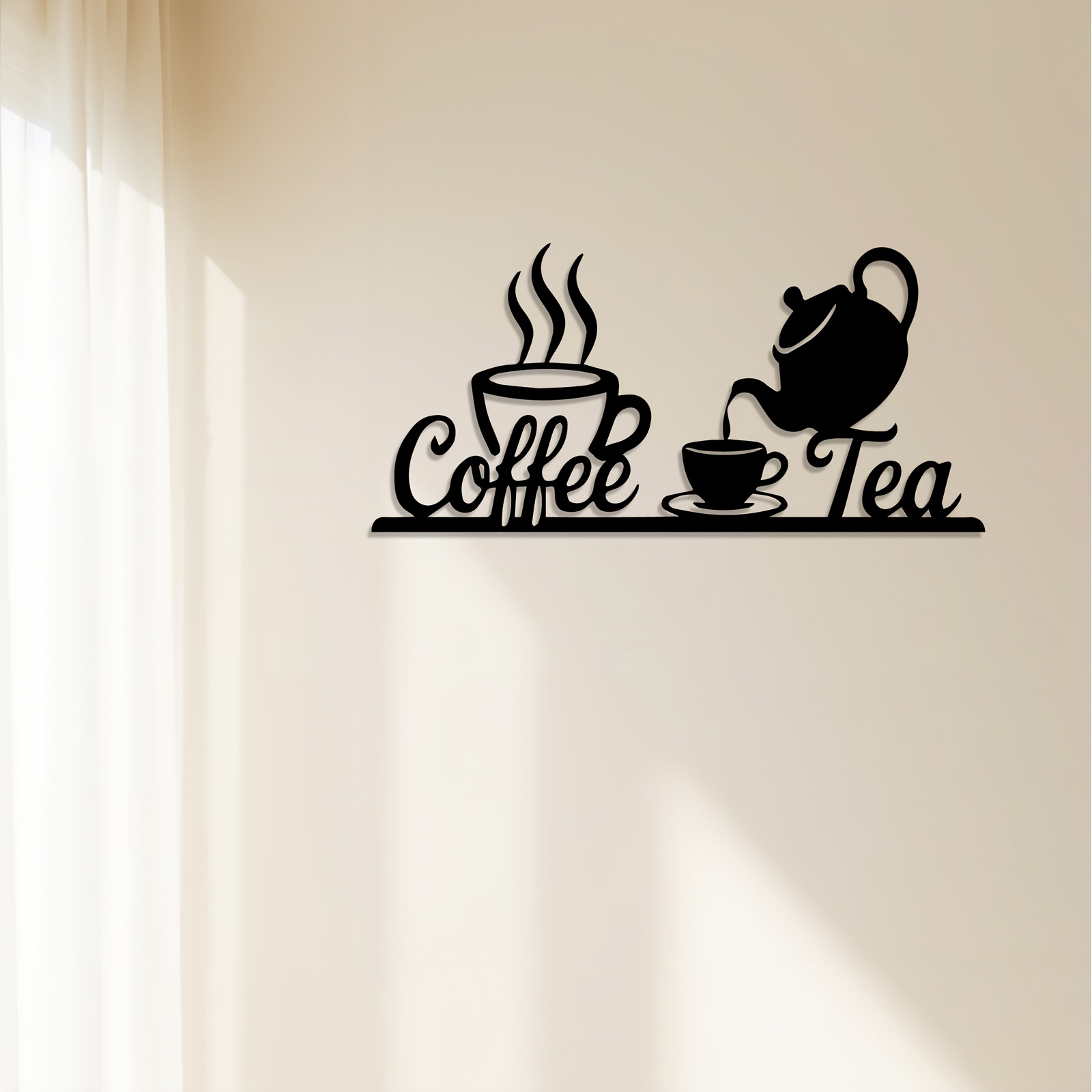1-delige set rustieke metalen  - Coffee Tea Icon recensie en prijs