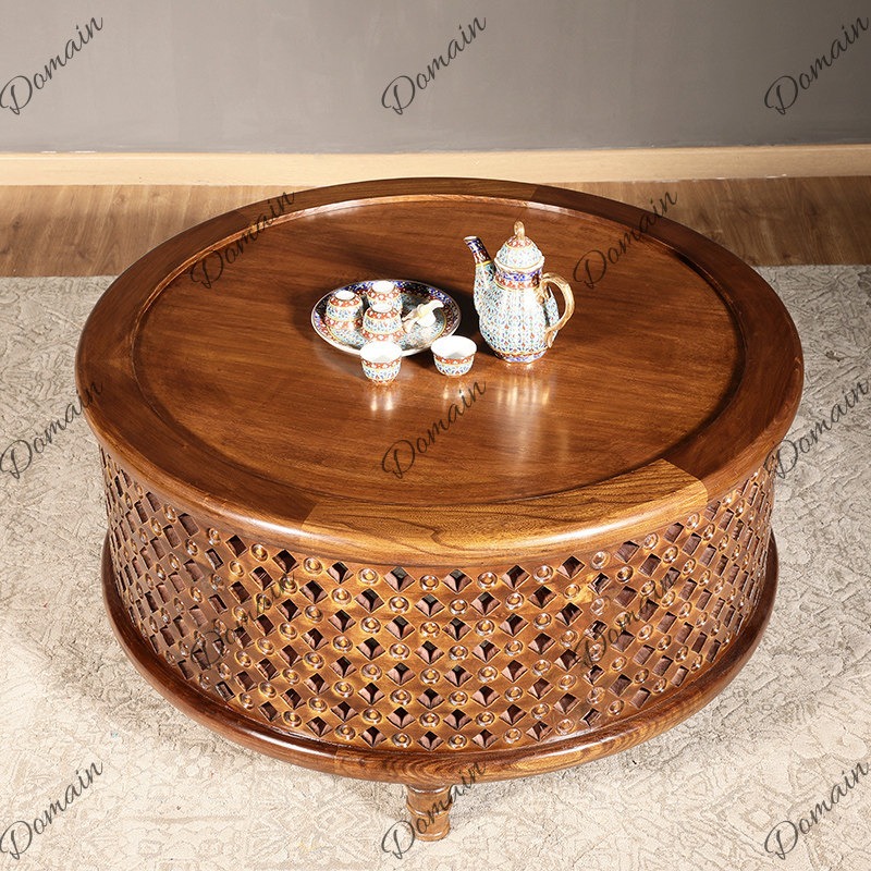 Tealkleurige ronde salontafel  - Coffee Tea Thai recensie en prijs