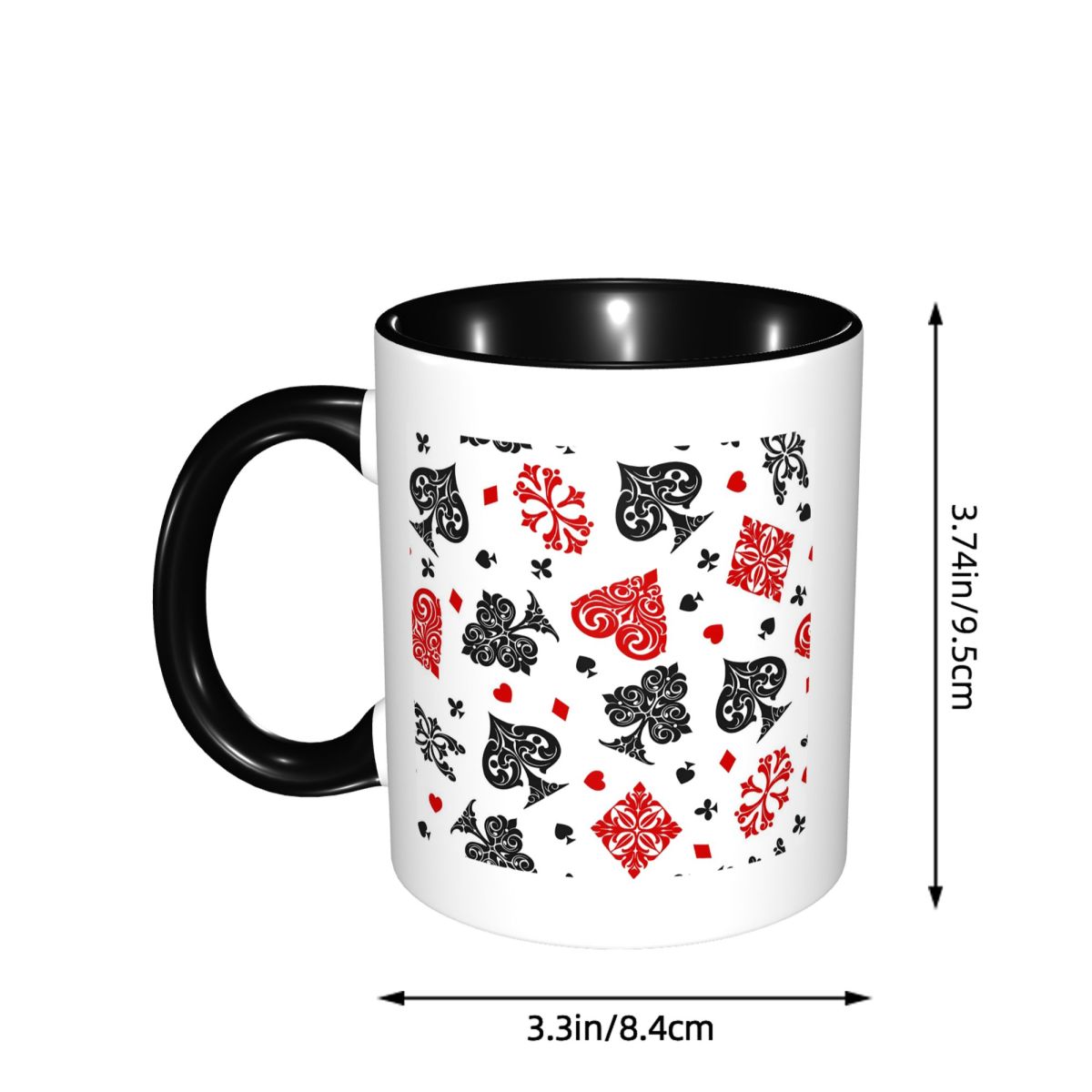 Speelkaart iconen mok grappige - Coffee Tea Icon recensie en prijs
