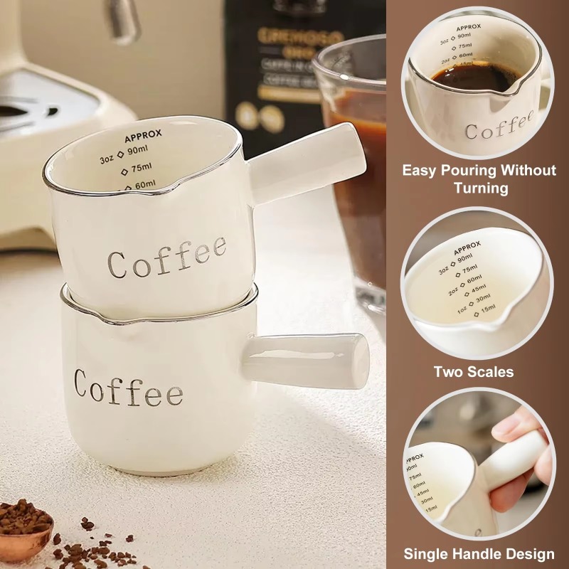 Mini keramische koffiekop met  - Coffee Tea Latte recensie en prijs