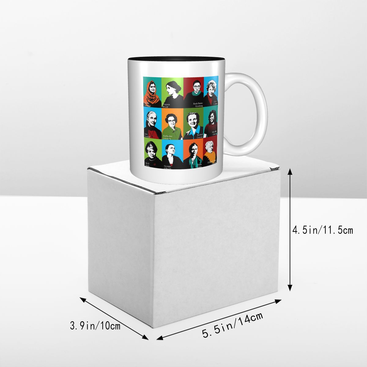 Feministische iconen mok grapp - Coffee Tea Icon recensie en prijs