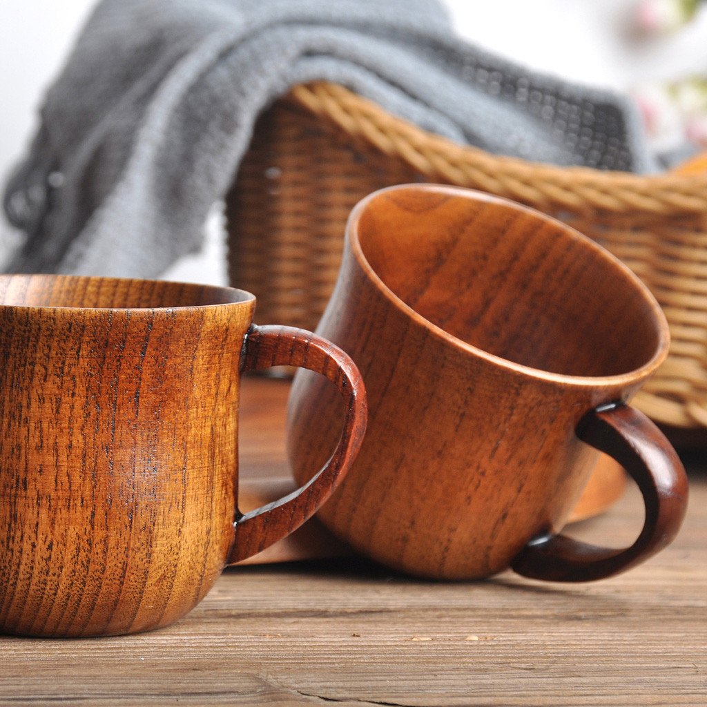 Houten koffiemok handgemaakt v - Morning Tea Coffee recensie en prijs