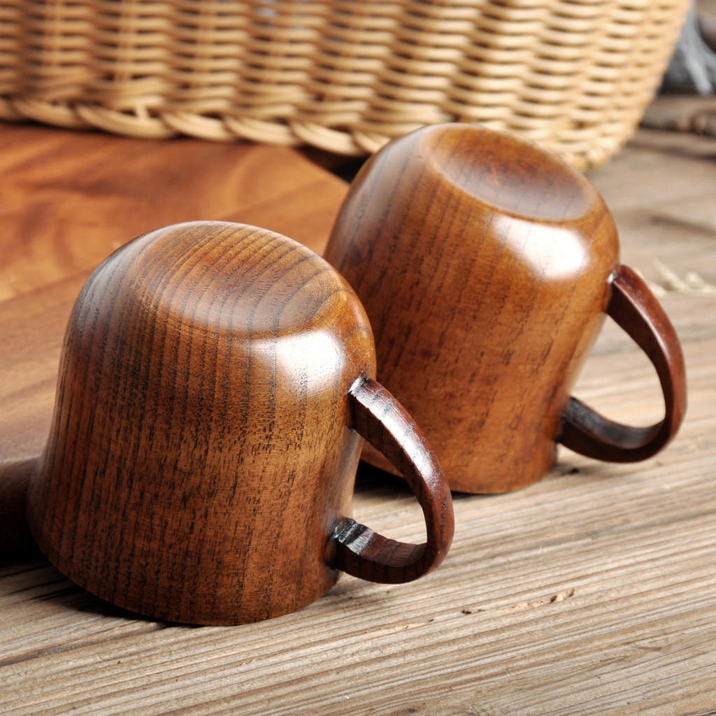 Houten koffiemok handgemaakt v - Morning Tea Coffee recensie en prijs
