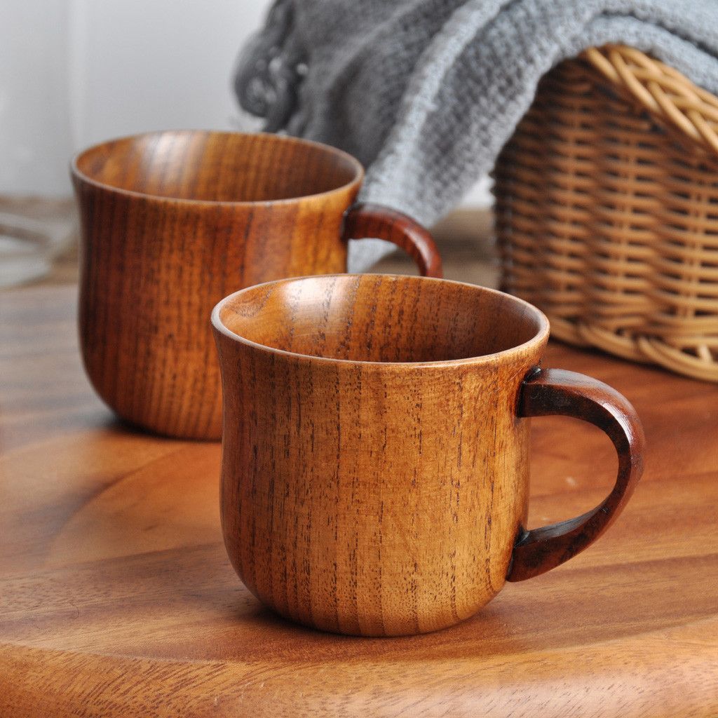 Houten koffiemok handgemaakt v - Morning Tea Coffee recensie en prijs