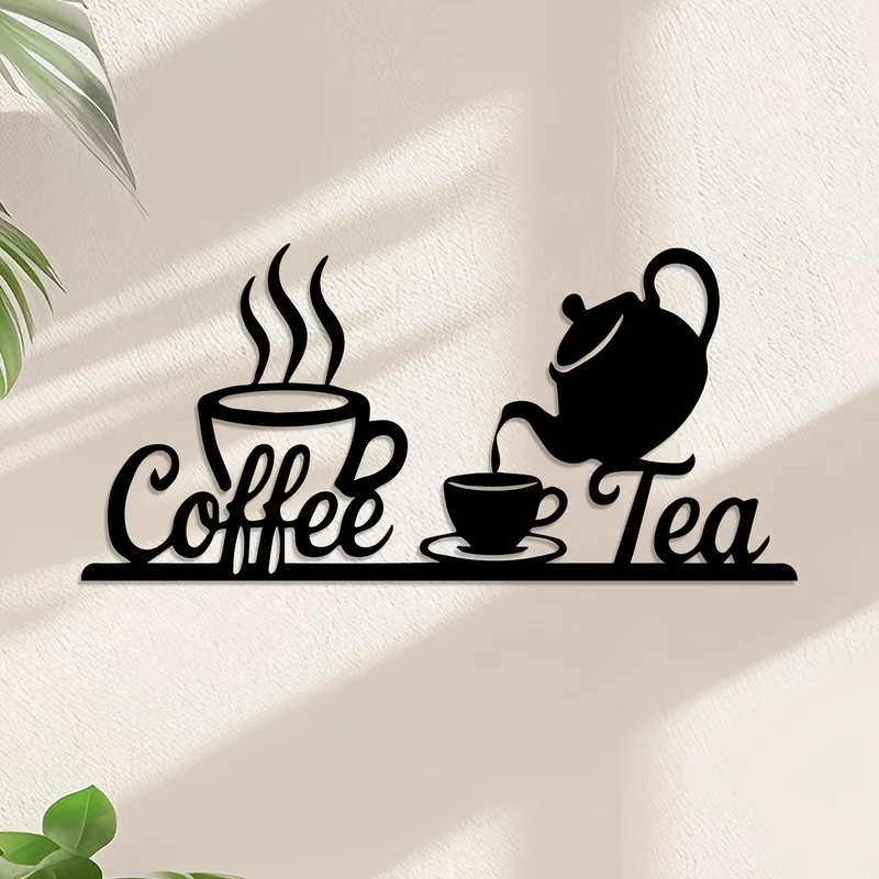 Rustieke metalen koffie & thee - Coffee Tea Icon recensie en prijs