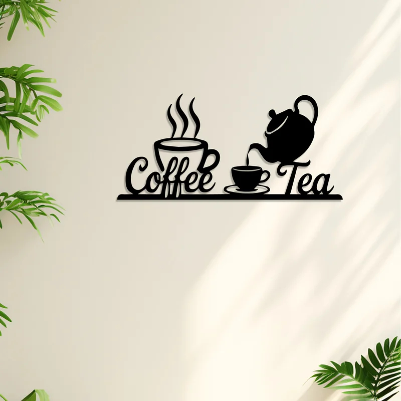Rustieke metalen koffie & thee - Coffee Tea Icon recensie en prijs