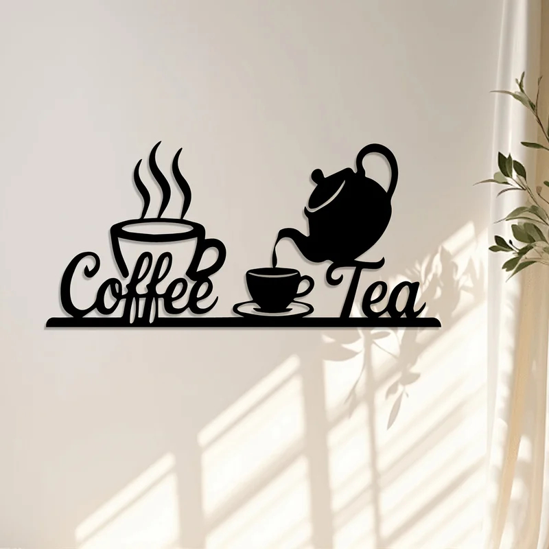 Rustieke metalen koffie & thee - Coffee Tea Icon recensie en prijs