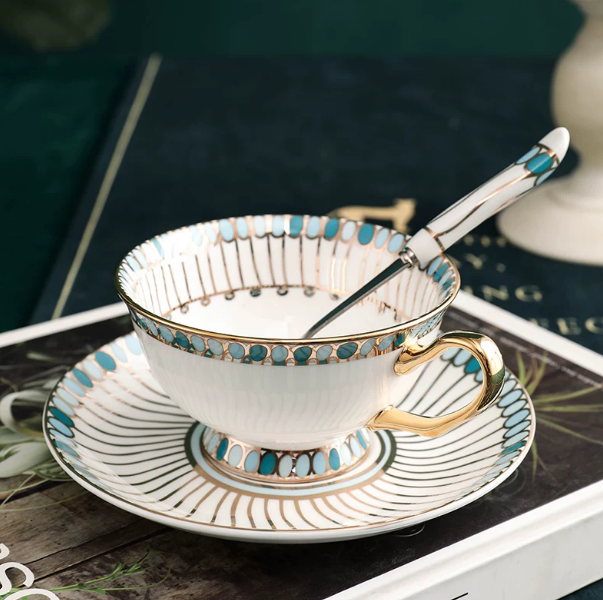 Elegante porseleinen theekop e - Coffee Tea English recensie en prijs