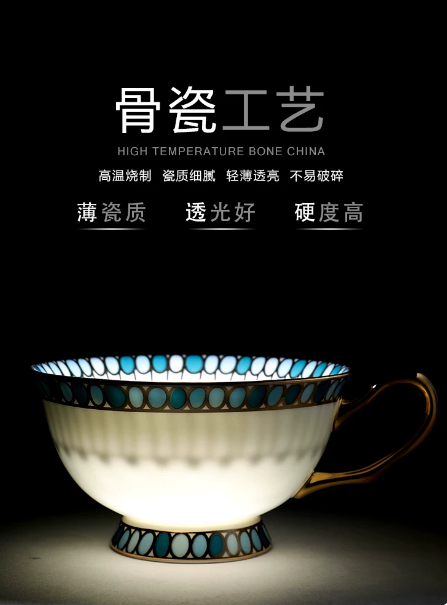 Elegante porseleinen theekop e - Coffee Tea English recensie en prijs