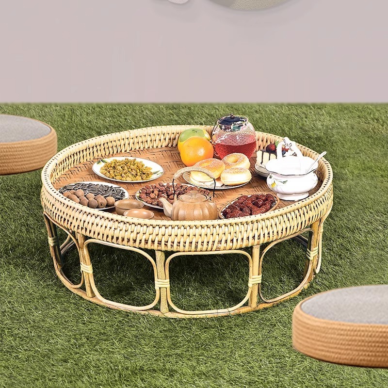 Kunststof rotan salontafel ron - Coffee Tea Thai recensie en prijs