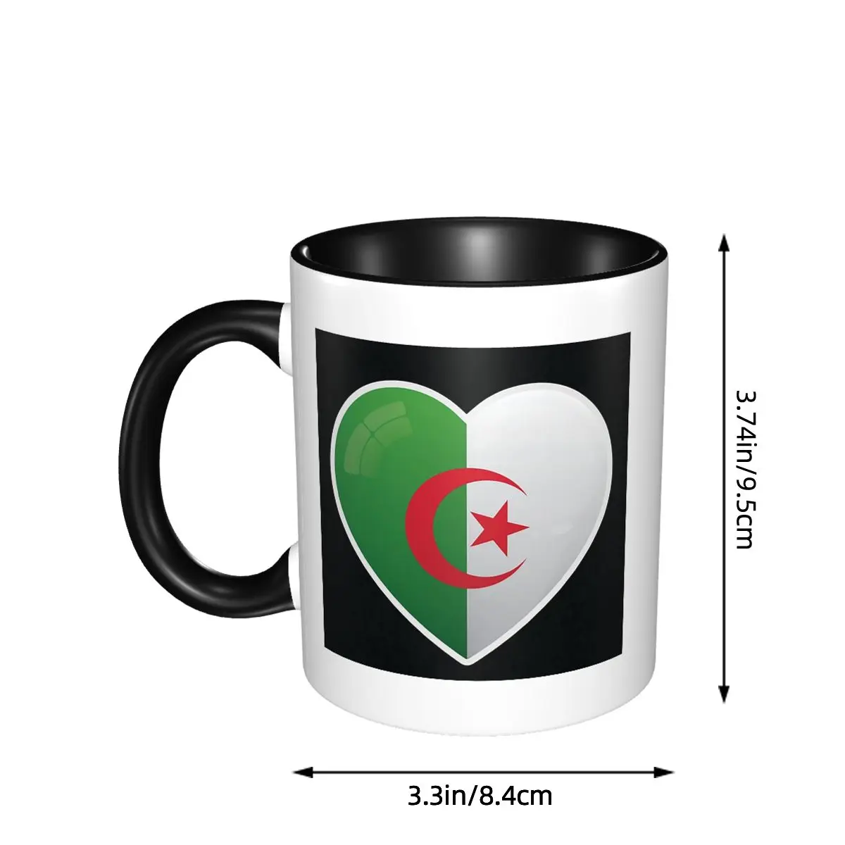 Algerije Algerijnse vlag Liefd - Coffee Tea Icon recensie en prijs
