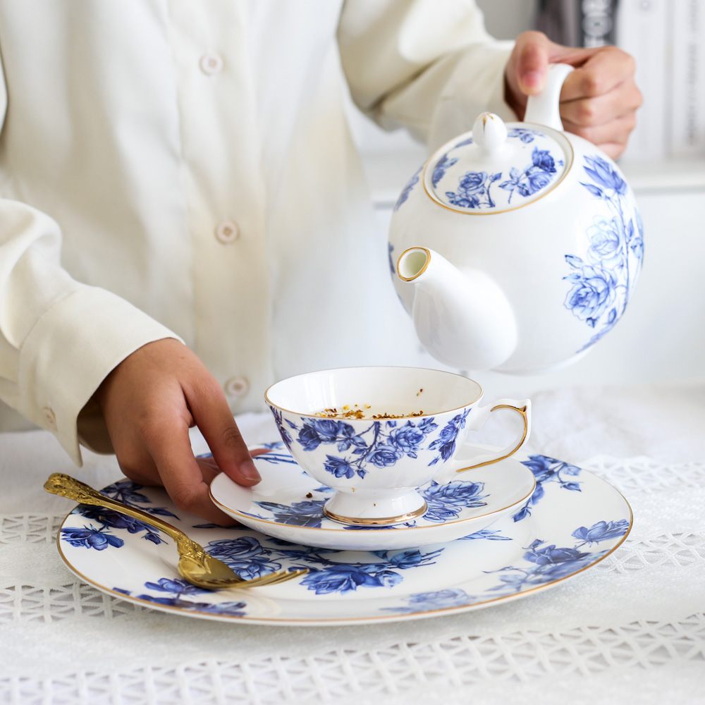 Bone China koffiekopjesset, En - Coffee Tea English recensie en prijs