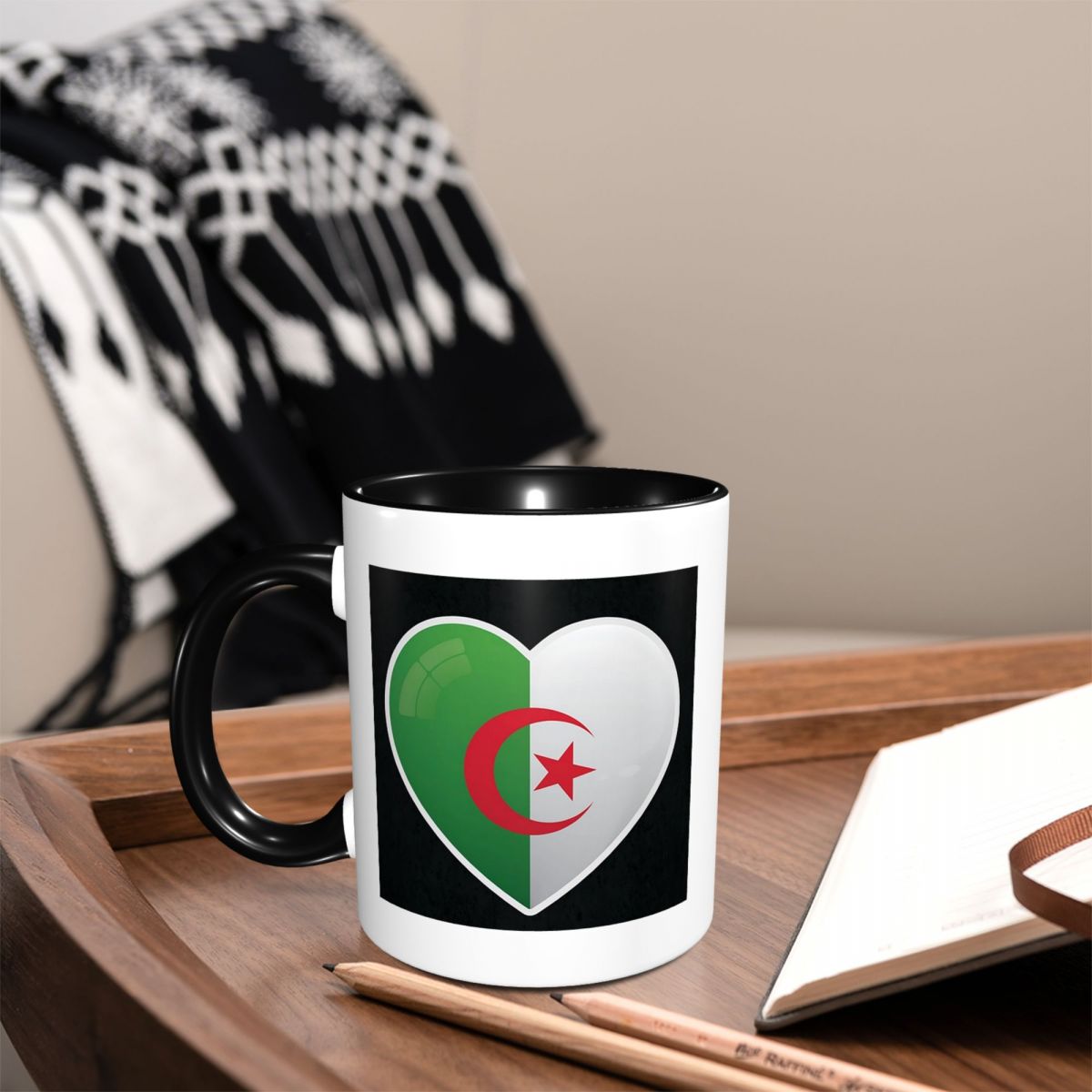 Algerije Algerijnse vlag Liefd - Coffee Tea Icon recensie en prijs