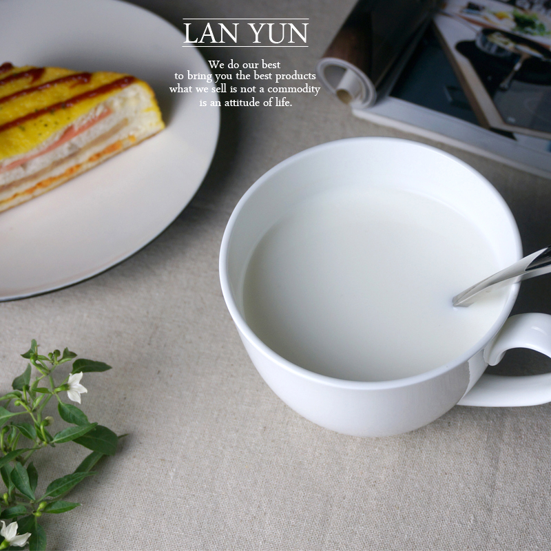 700 ml, effen witte bot China  - Morning Tea Coffee recensie en prijs