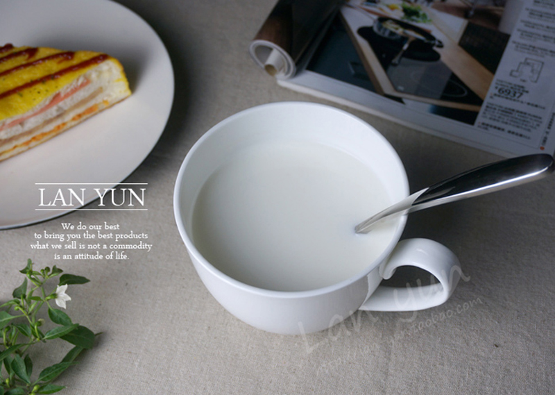700 ml, effen witte bot China  - Morning Tea Coffee recensie en prijs