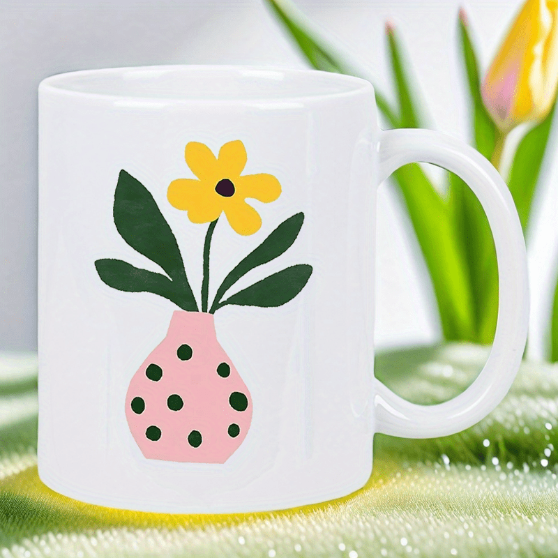 Keramische mok met schattige r - Morning Tea Coffee recensie en prijs