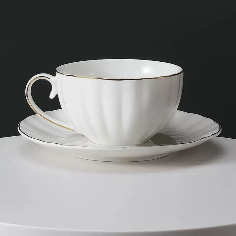 Witte keramische koffiekop met - Coffee Tea Latte recensie en prijs
