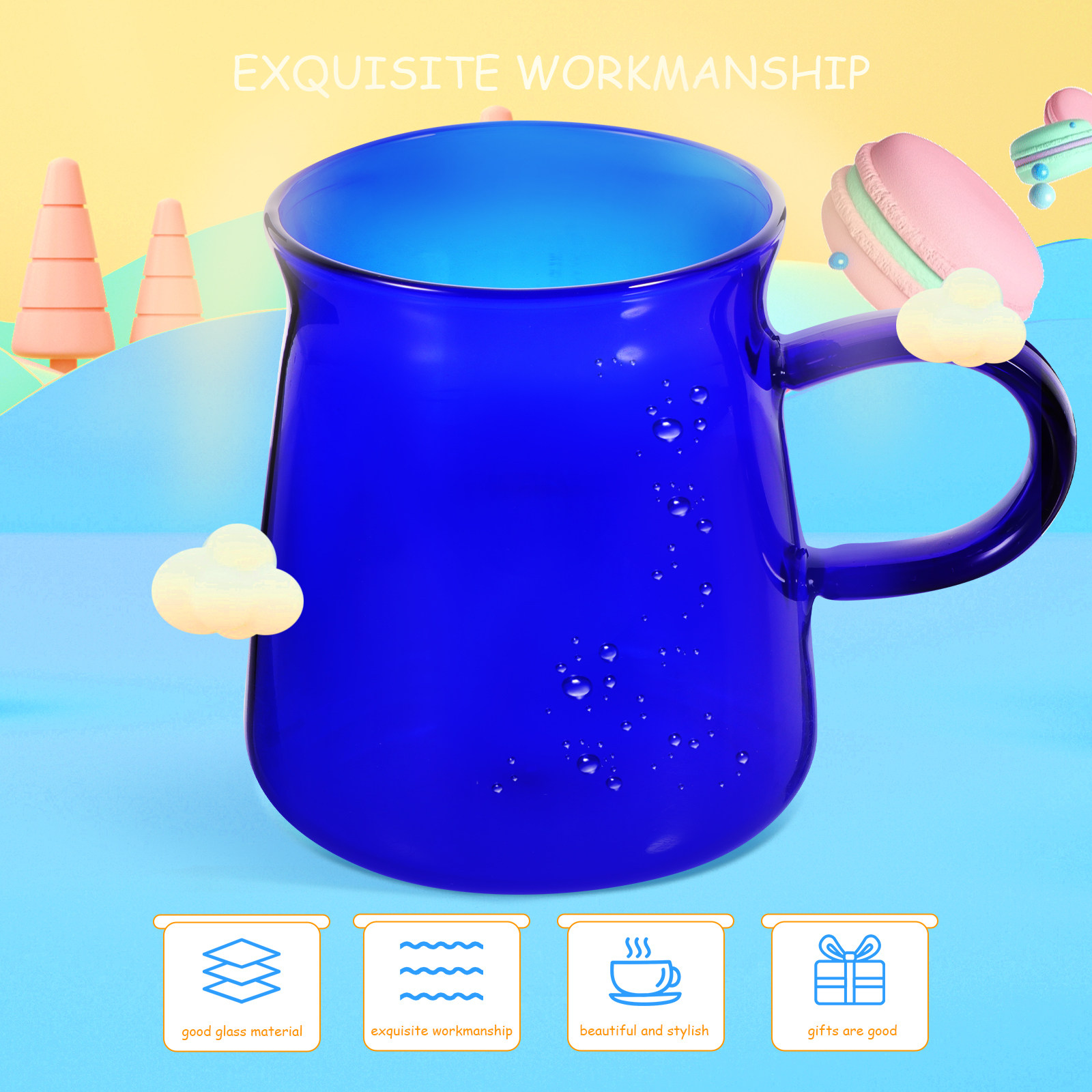 1Set Vintage Glazen Koffiekopj - Morning Tea Coffee recensie en prijs
