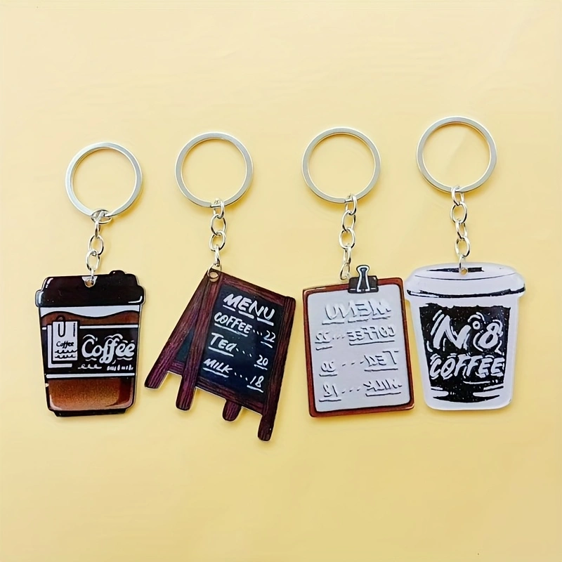 8 stuks acryl sleutelhanger me - Coffee & Tea Ken'S House recensie en prijs